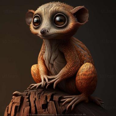 3D model Lepilemur petteri (STL)